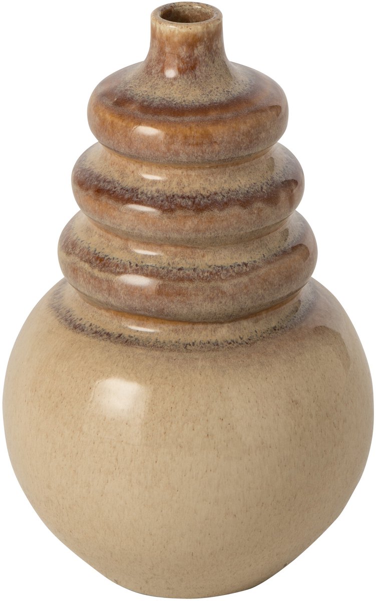 J-Line Vaas - keramiek - ecru/beige - small