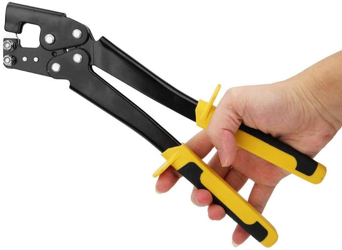 Handgereedschap voor het krimpen van metalen stijlen en profielen