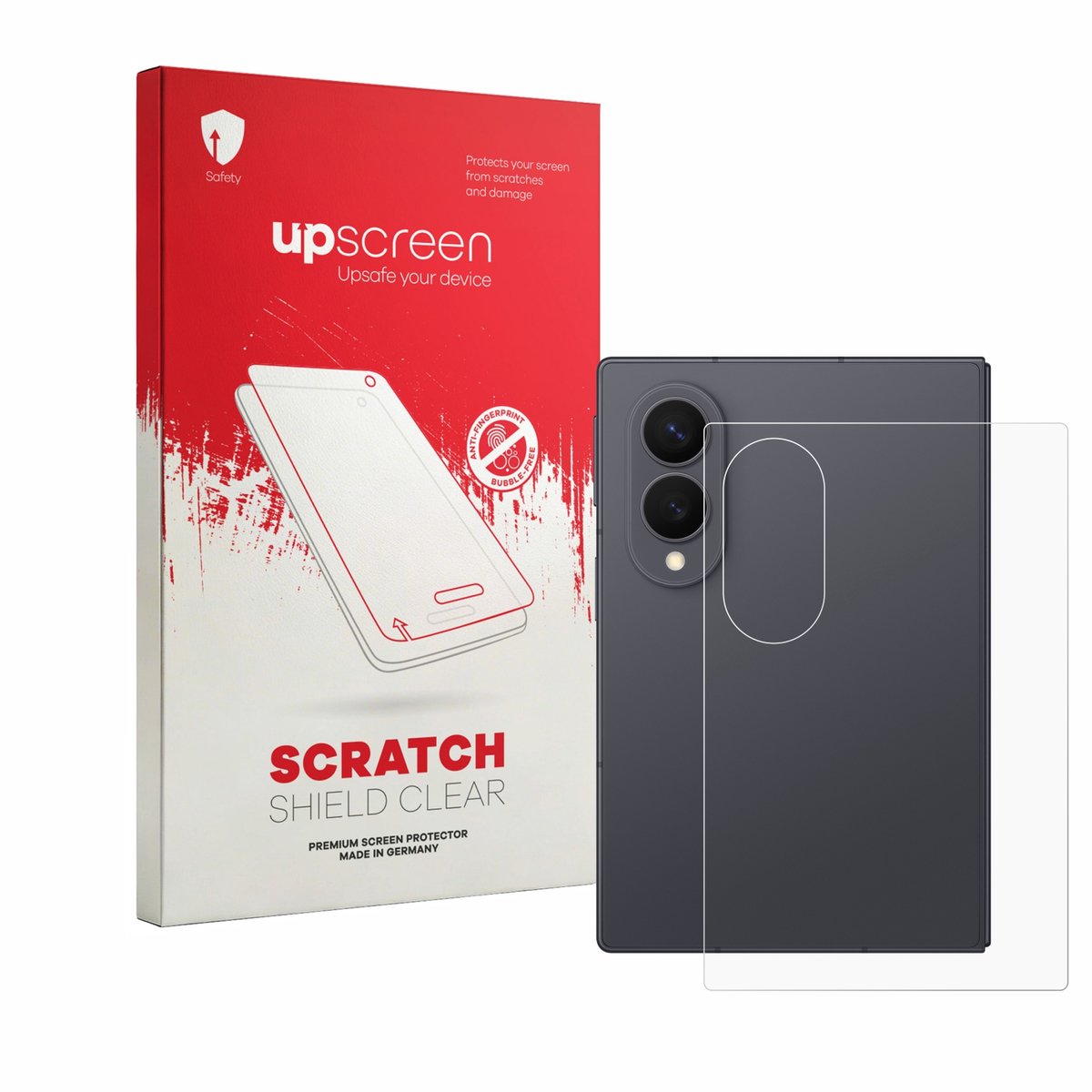 upscreen - Screenprotector voor Samsung Galaxy Z Fold 8 (Achterkant) - Folie Beschermfolie transparant