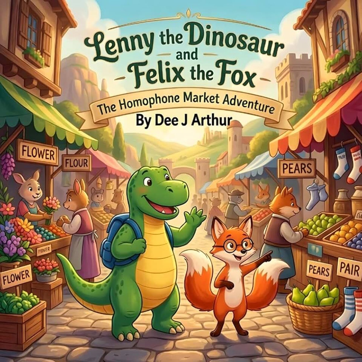 The Dinosaur and Felix the Fox: The Homophone Market Adventure: Build confidence with fun visual based words for children aged 5 - 8 years old