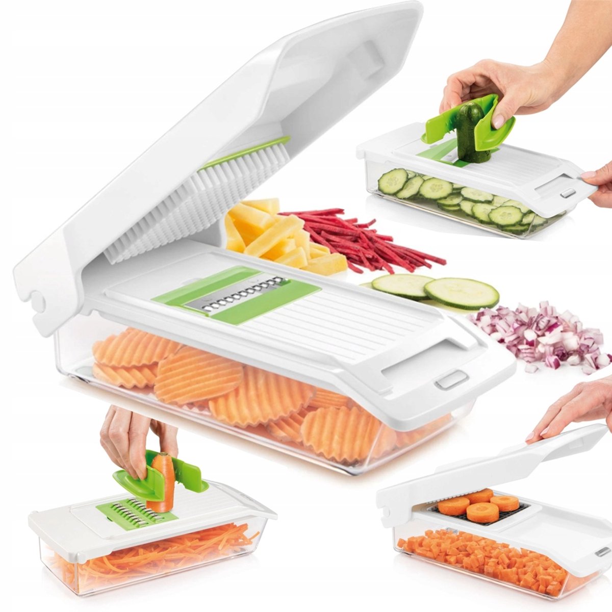 Tescoma Handy Multicutter & Rasp met Opvangbak - Keukenapparaat