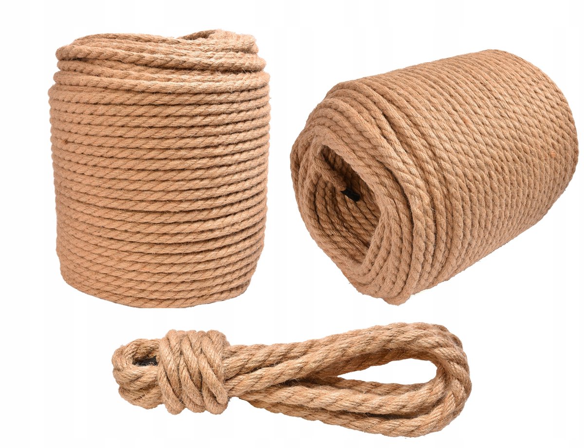 Sterke Jutekous 12mm x 20m - Decoratief, Duurzaam voor Huis & Tuin