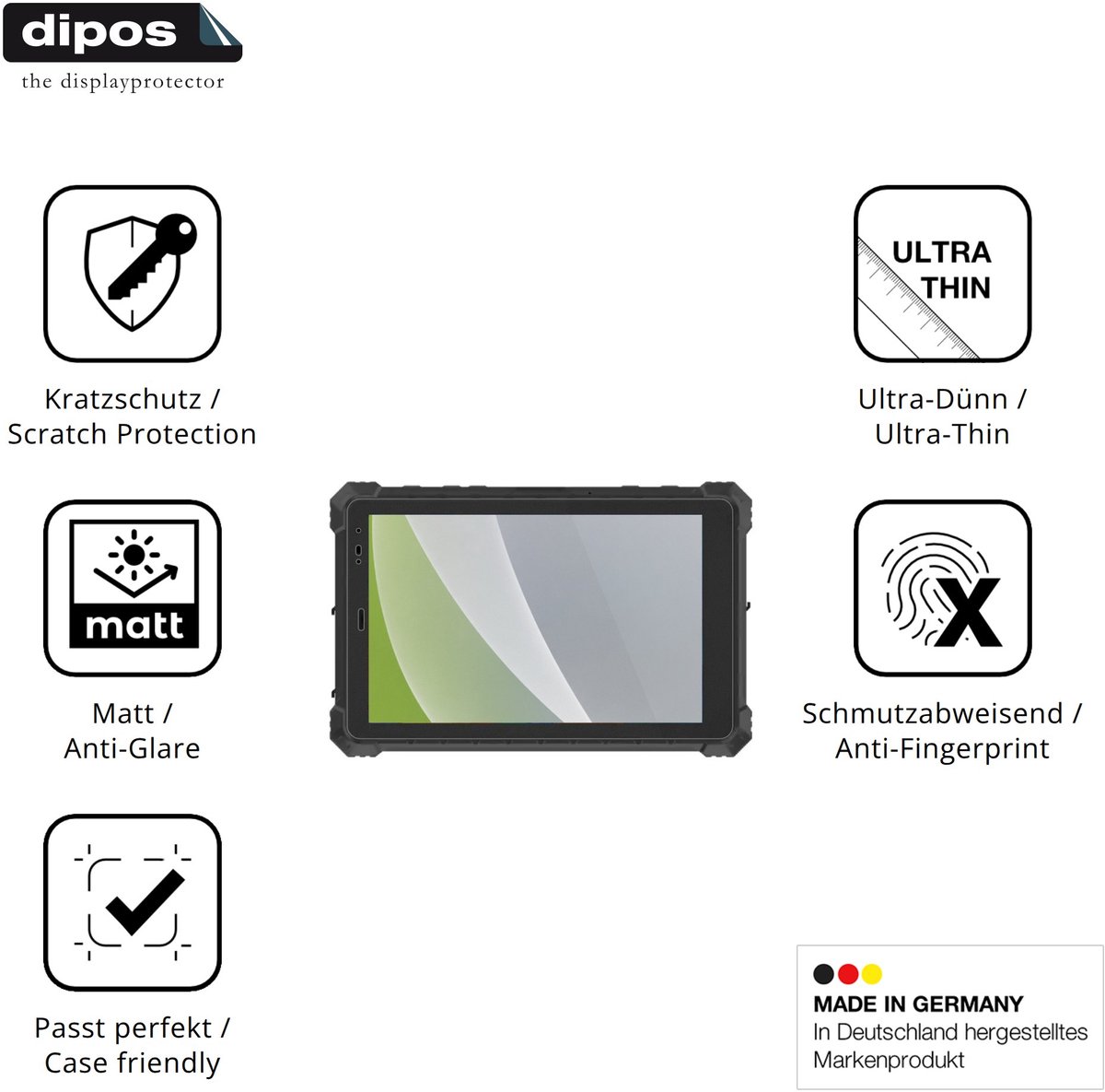 dipos – 2x Matte Beschermfolie geschikt voor Conker SX108 | Krasbestendige & antireflecterende Screenprotector Ultra-Thin