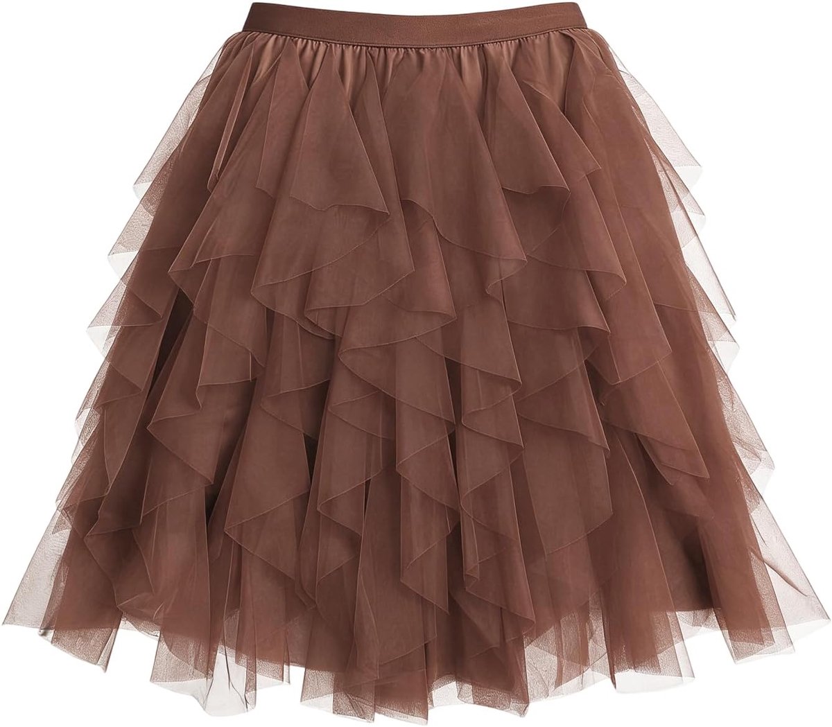 Tule rok voor dames, elastische tutu, 60 cm, minirok, zomerrok, tule rok voor carnaval, feesten, dagelijks gebruik, eenheidsmaat