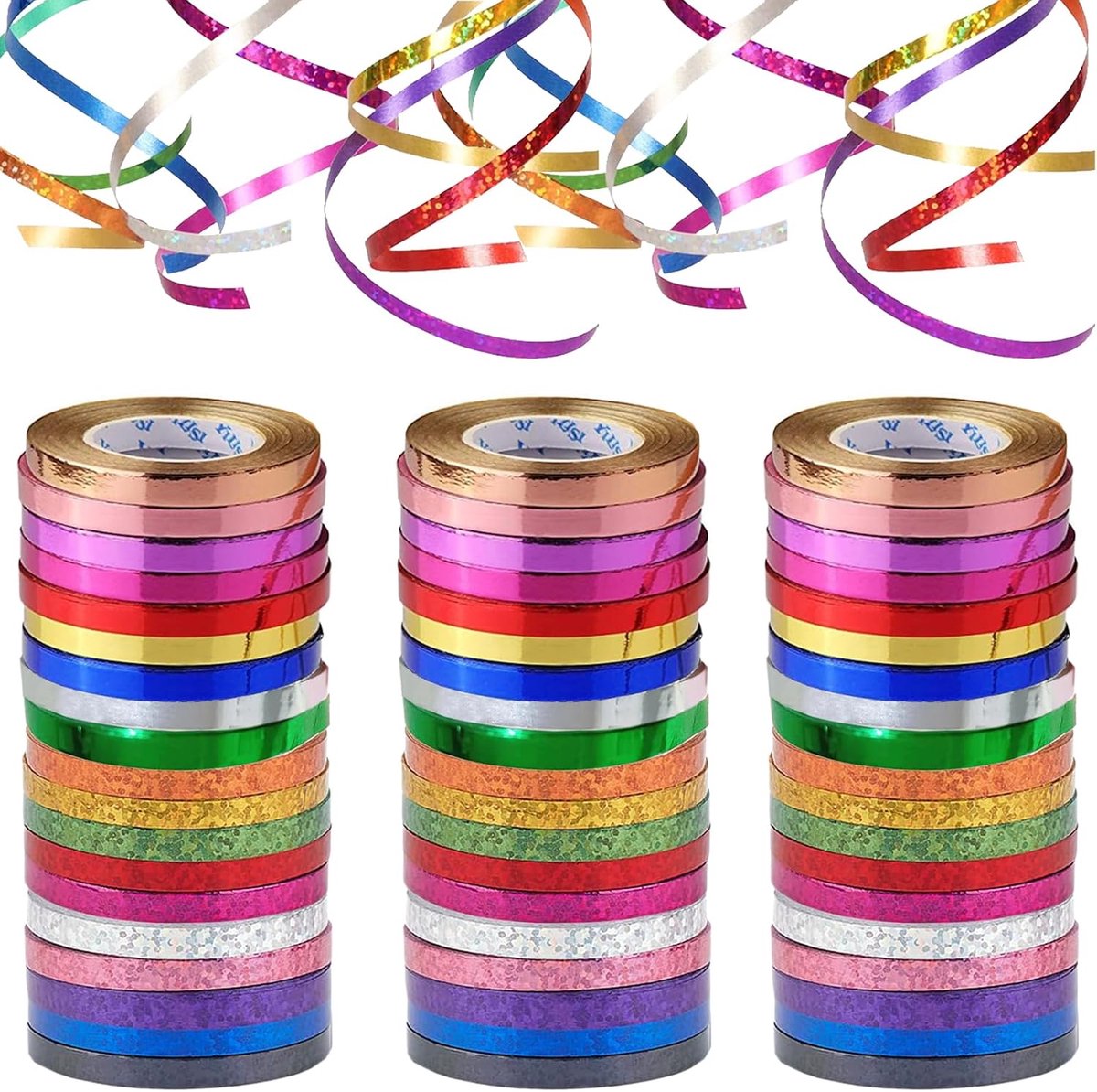 570 meter ballonband, verjaardagsdecoratie, bruiloftsdecoratie, cadeaustrik, ideaal voor verjaardagsfeesten, bruiloften, afstudeerfeesten, carnaval, babyfeestjes, Kerstmis