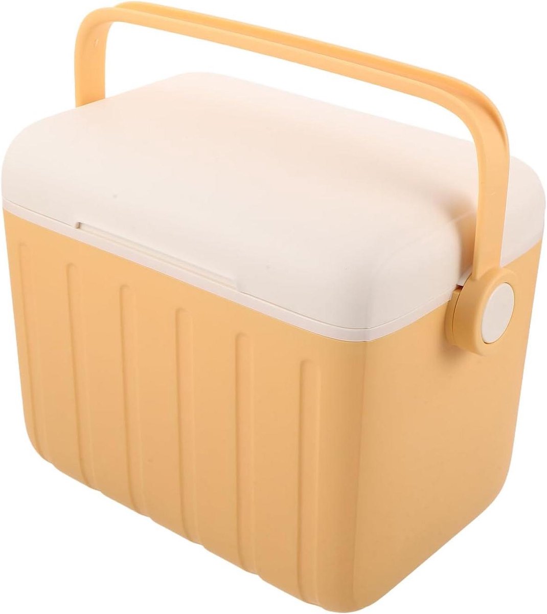 Geïsoleerde Koelbox - Draagbare Cooler - Outdoor Avontuur - Schokbestendig Ontwerp - 26x22x17 cm - Geel