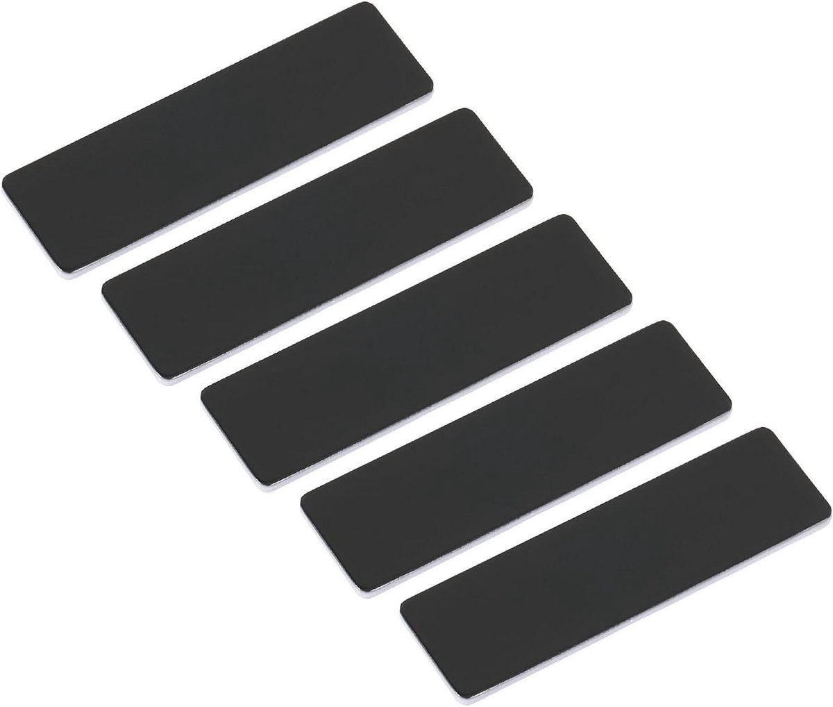 Gegraveerde Naamlabels - Badge Blanks - Naam Tonen - Met Pin Bevestiging - 7 x 2 cm - Zwart