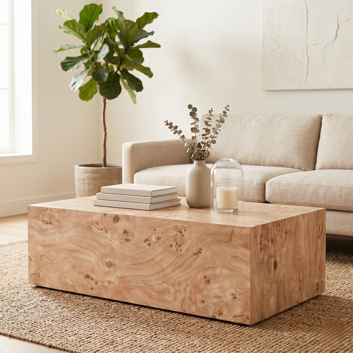 Salontafel - Houten Look, Moderne Koffietafel, Compact En Stevig - 90 x 50 x 30 cm