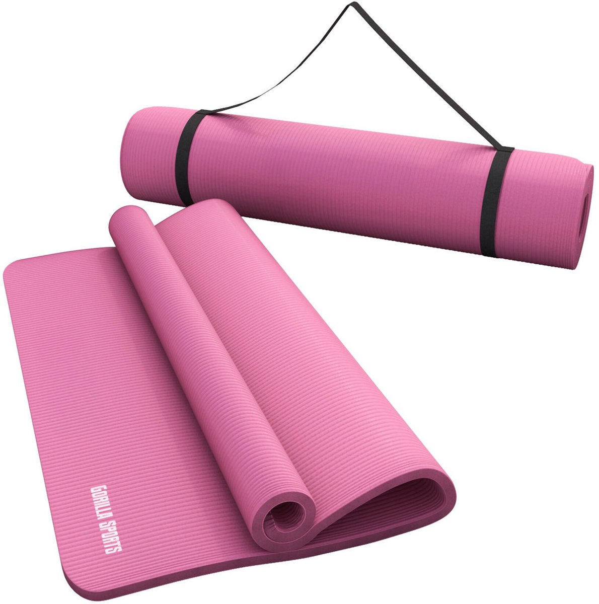 Gorilla Sports Roze - Yogamat Deluxe 190 x 60 x 1,5 cm