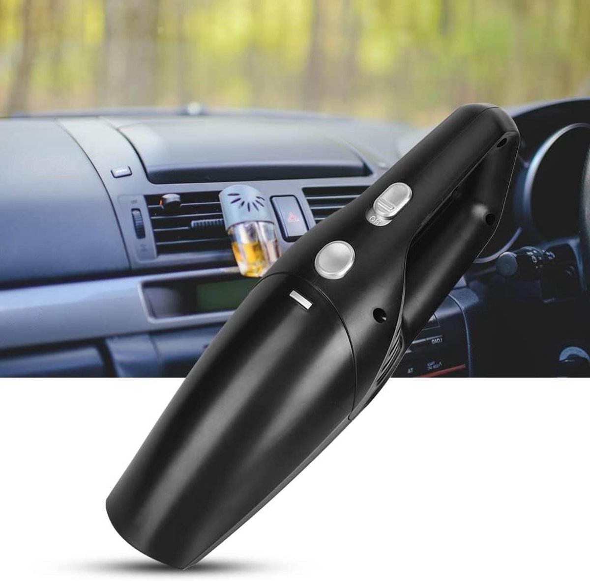 Draagbare Stofzuiger - Handstofzuiger Auto - Auto Interieur Reinigen - Nat en Droog Gebruik - 120W Vermogen - Zwart