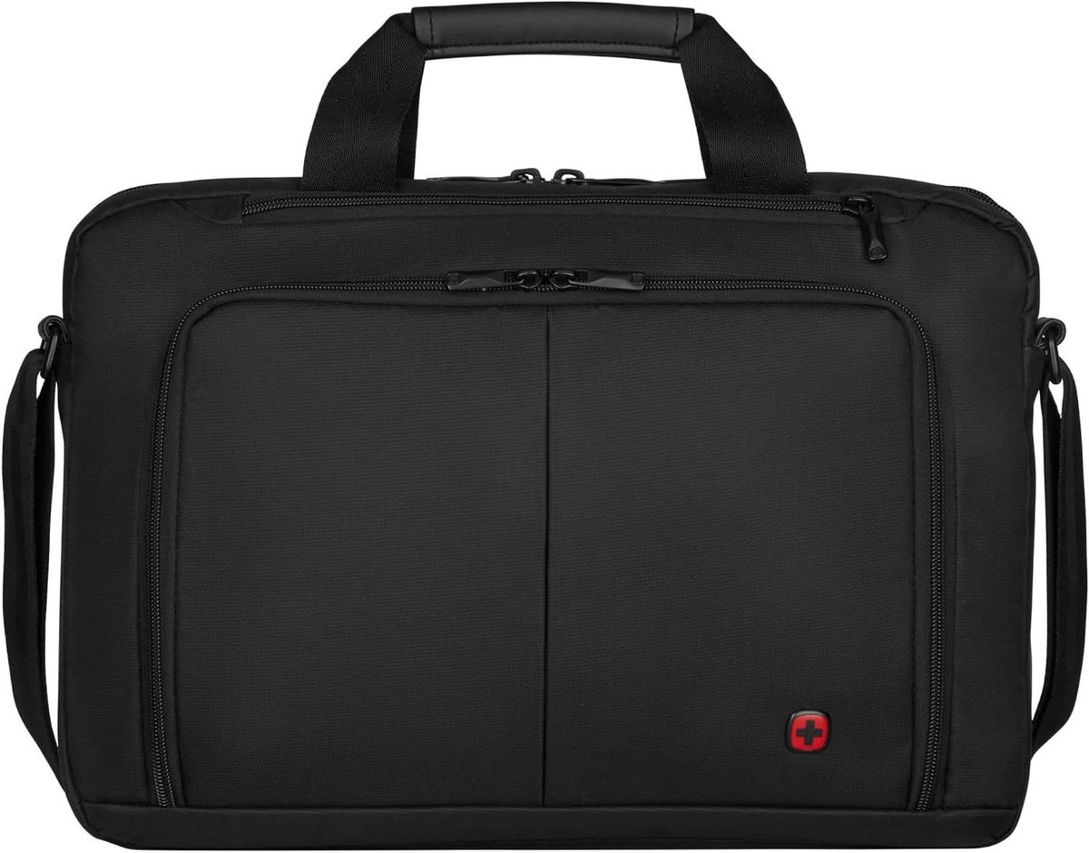 Laptoptas 16 inch - Aktetas Notebook - Zakelijk Reizen - Gevoerd Tabletvak - 28 x 12 x 41 cm - Zwart
