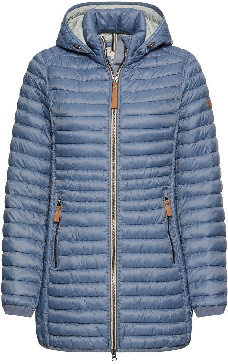 camel active Waterafstotend gewatteerd jack met ritssluitingen - Maat womenswear-46 - Rookblauw