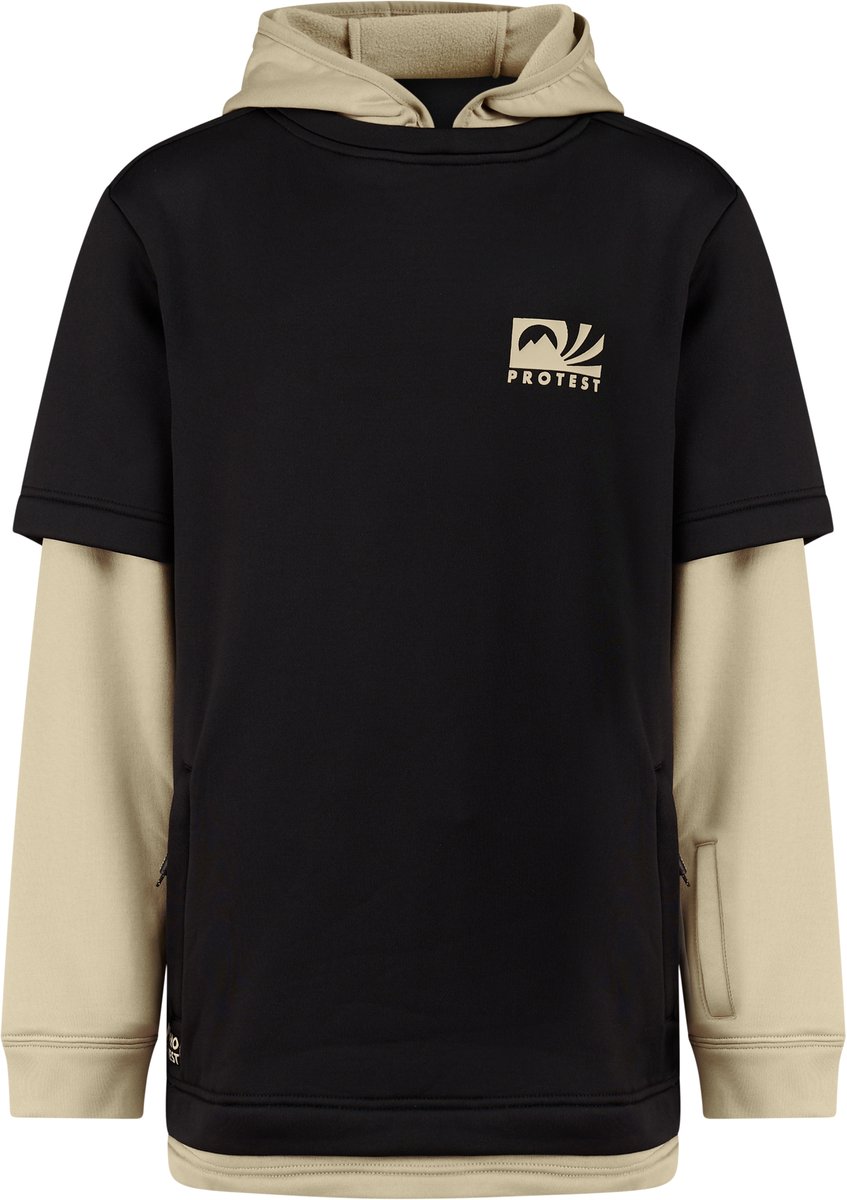 Protest PRTLiam Hoodie Jongens Relaxed fit Capuchon Zwart