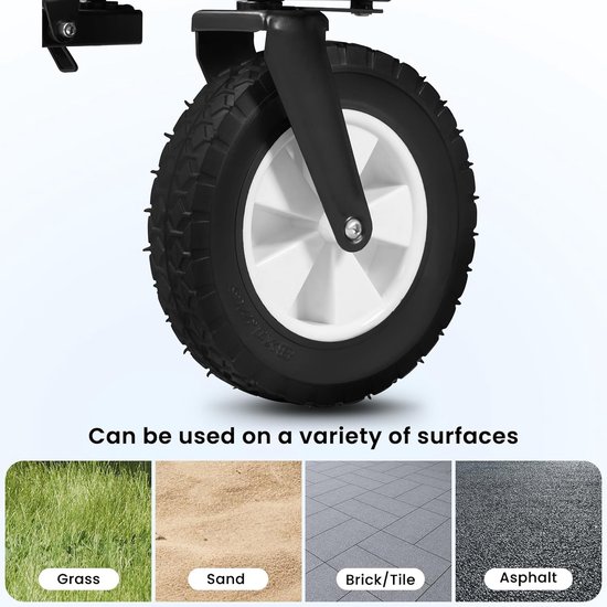 Opvouwbare Bolderkar met 4 Wielen - Belastbaar tot 80 kg - Ideaal voor Tuin en Vakantie van LifeGoods — afbeelding 3