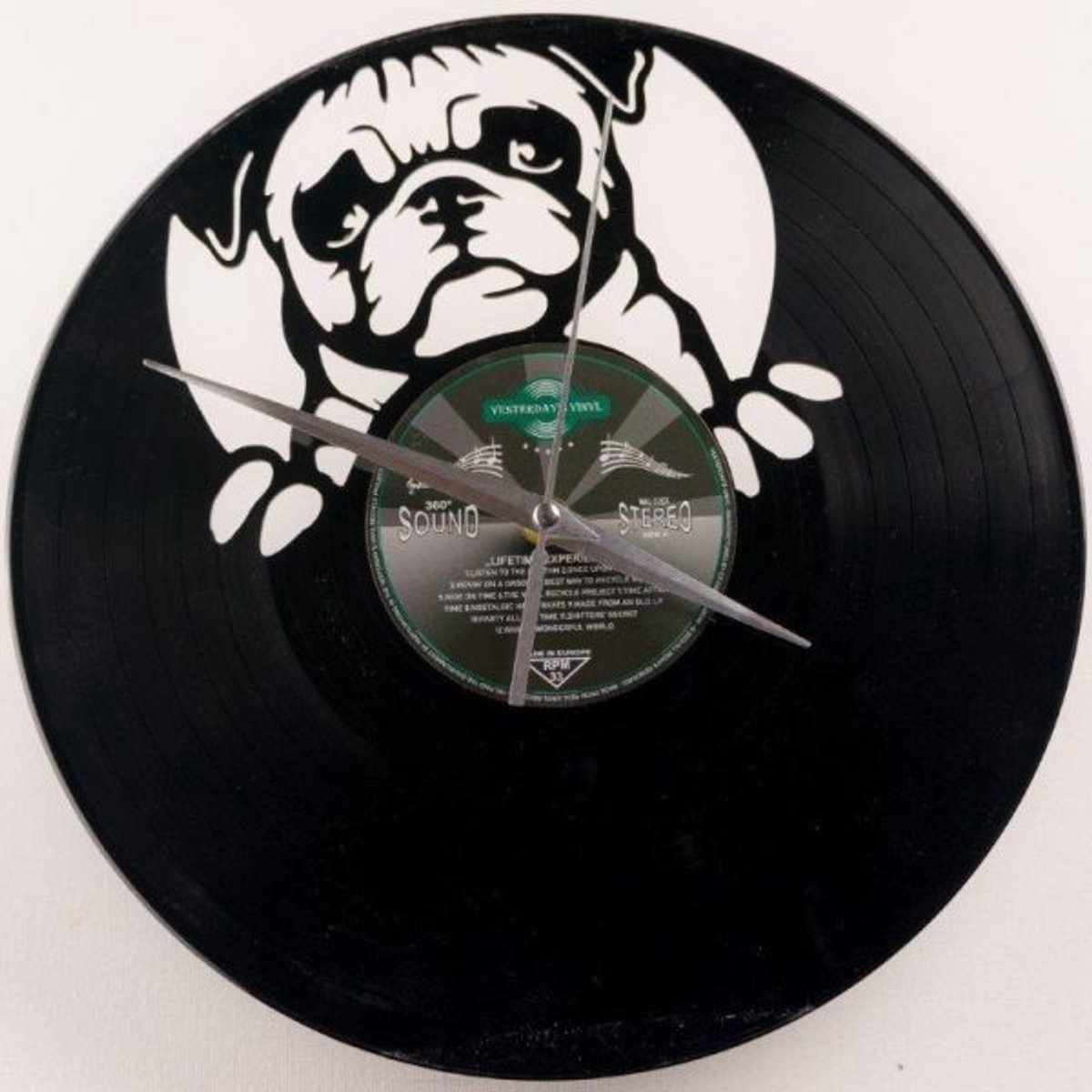 Yesterday's Vinyl • Vinyl Wandklok