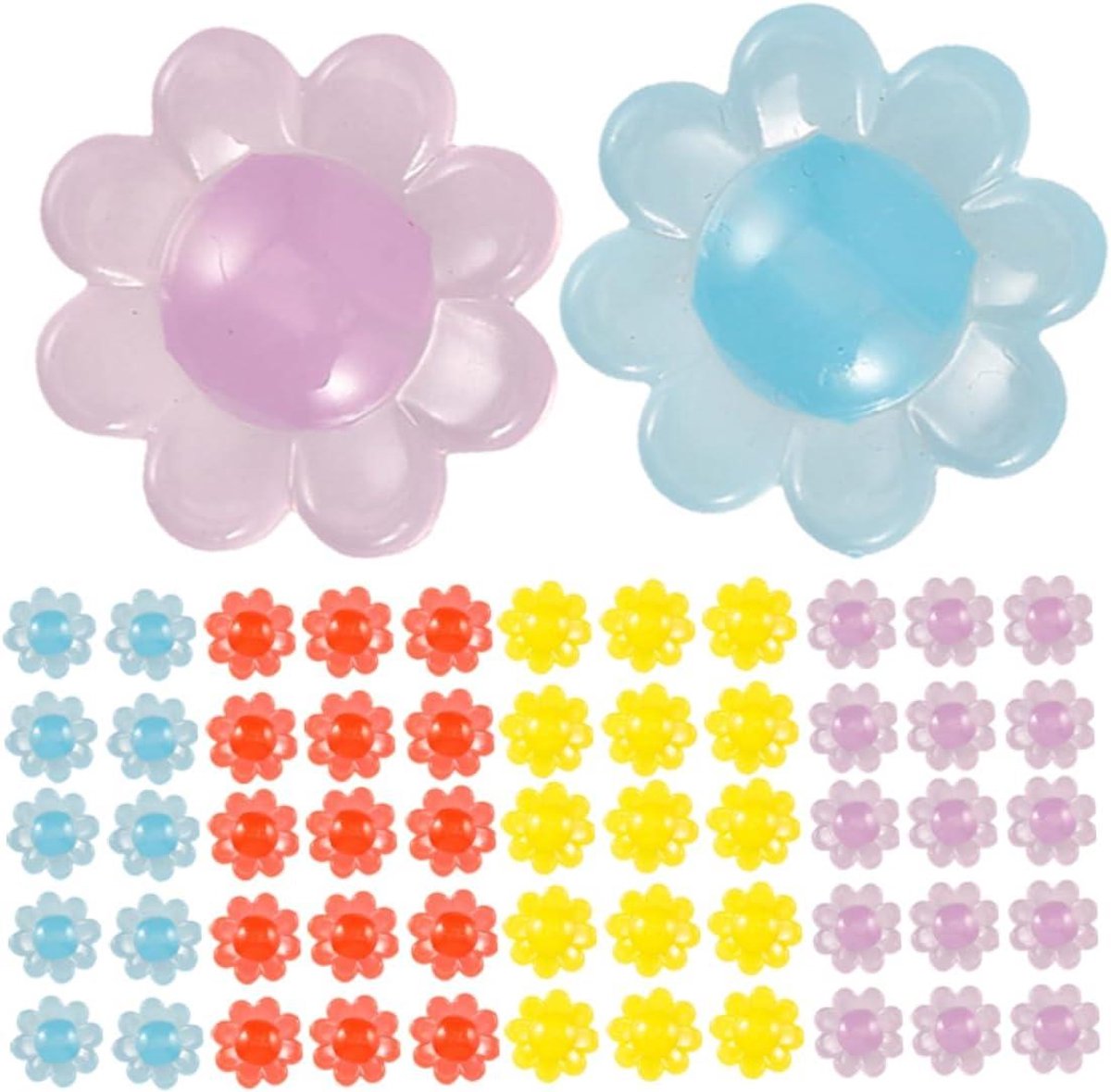 Kinderfietsdecoratie Kralen - Fietswiel Decoratie - Fiets Versieren - Snelle Bevestiging - 100 Stuks - Diverse Kleuren