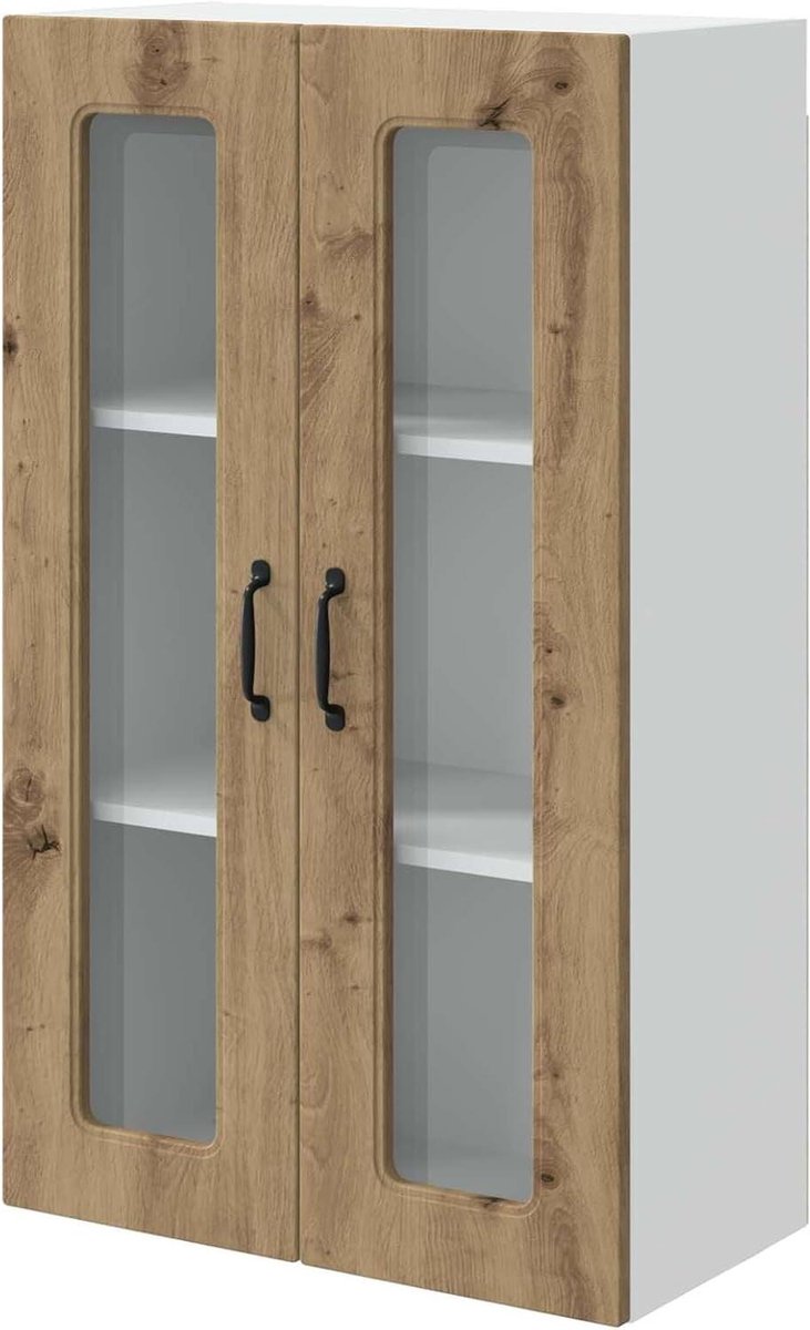 Keukenkast - Opbergkast keuken - Keuken organiseren - Moderne eikenlook - 60 x 100 cm - Artisan-eiken