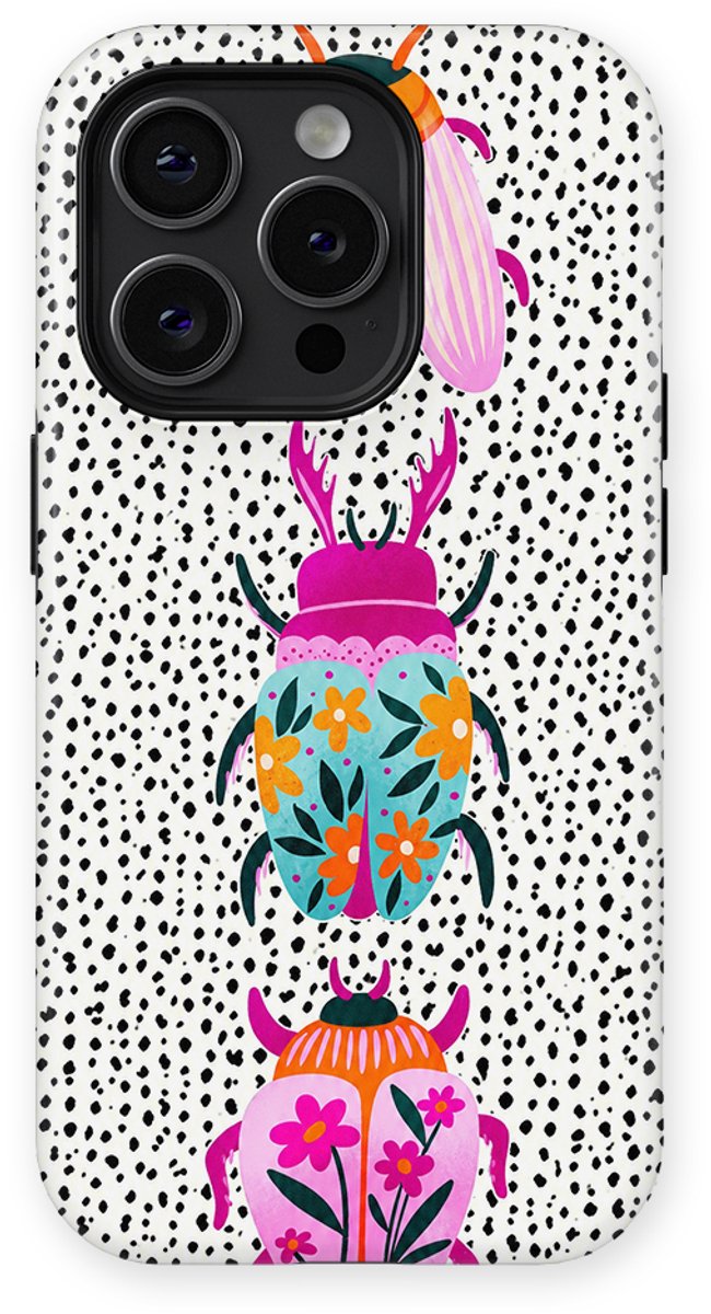 DripCase - Bugs Life Backcover met Mag geschikt voor iPhone 14 Pro Max - Beetle Bloom
