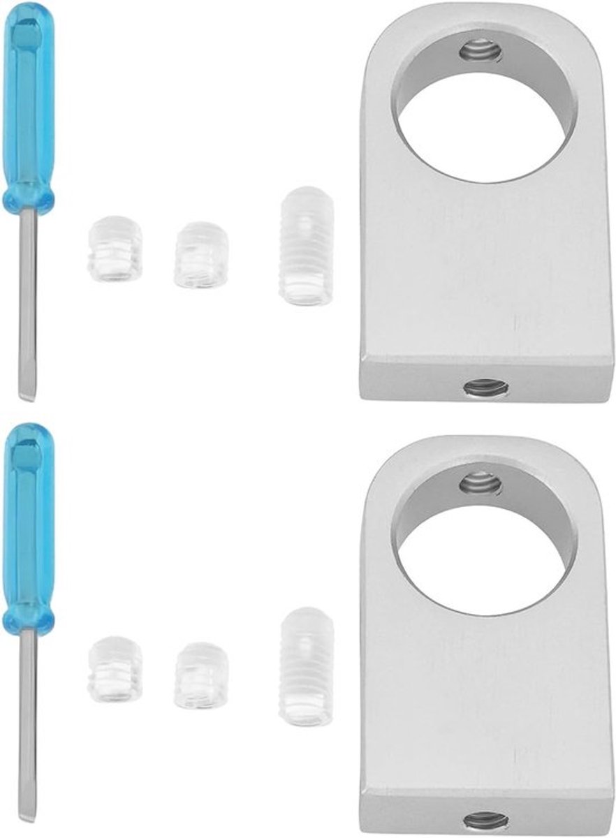 Aluminium Pipe Holder Klem 2 Stuks voor Aquariumbuizen met 16mm Afstand en 21.5mm Opening