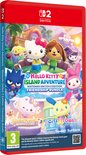 Nintendo Switch gamecover met Hello Kitty en vrienden in een tropische setting. Totaal 3+.