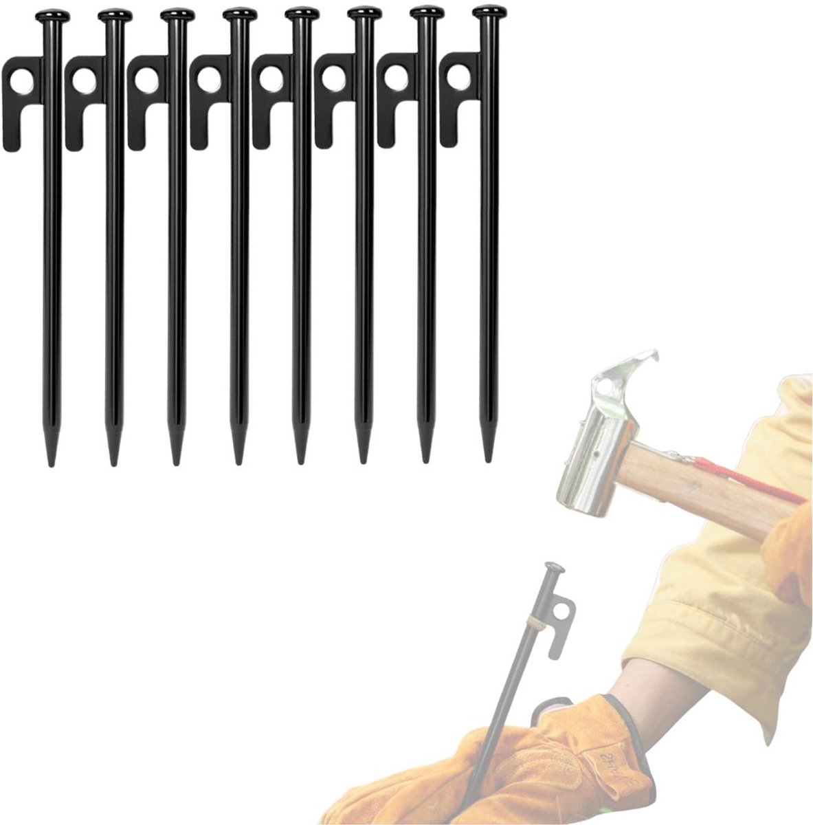 Zavio® Tent Haringen - Penharingen - Kampeerharingen