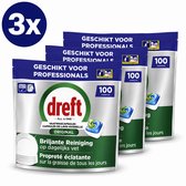 Dreft Professional All-in-1 Vaatwastabletten Regular – Voordeelverpakking 3 x 100 Tabletten (300 Stuks)