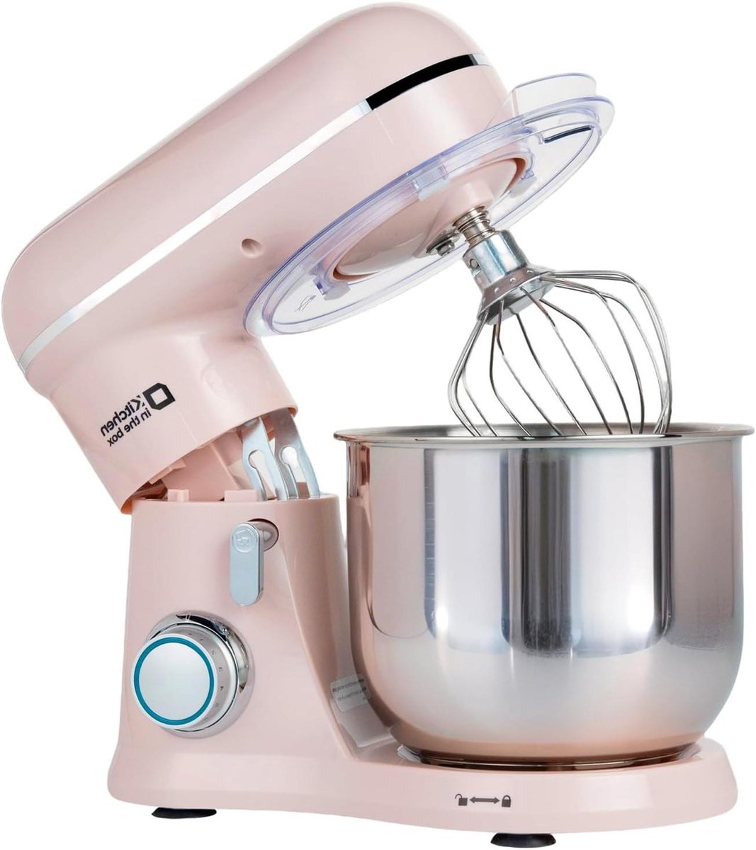 Keukenmachine - Deegmachine Mixer - Bakken Thuis - Krachtige Motor - 3.5 Liter Kom - Roze