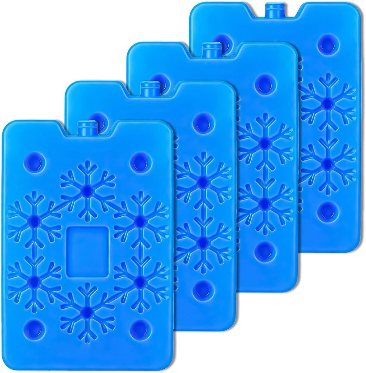 Koelaccu Set - Koelelementen Koeltas - Vers Houden - Ruimtebesparend Ontwerp - 4 Delig - Blauw