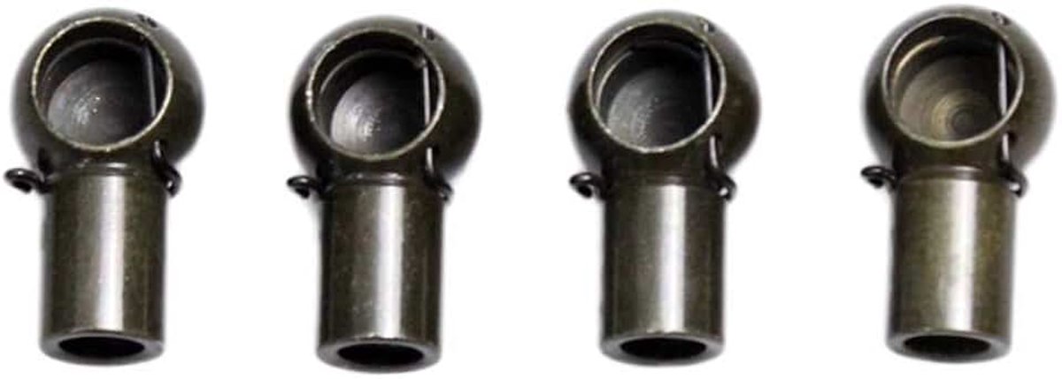 10MM Ball Socket M6 Vrouwelijke Draad Gas Lente Bal Gezamenlijke Connector met Metalen Draad Einde Fitting Lager Gezamenlijke 4 stks 4Pcs M8 Thread Zwart