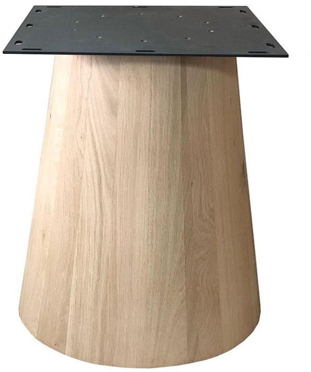 FLE - Eiken houten kegel tafelpoot conisch ø 70 cm en hoogte 73 cm