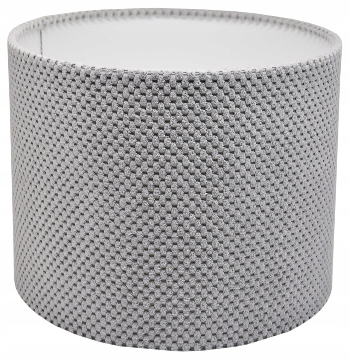 Luxe Pluche Lampenkap 15cm Duifgrijs E27/E14 met E14 Reductie