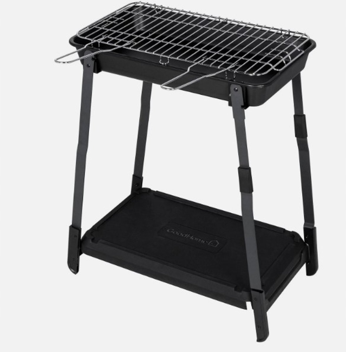 Draagbare Koolgrill Zwart Compact Opvouwbaar Buiten