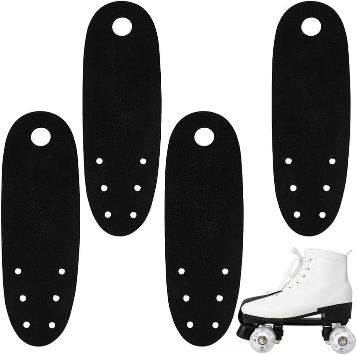 Teenbescherming voor rolschaatsen robuuste teenbescherming van imitatie suède plat universeel inzetbaar voor rolschaatsen