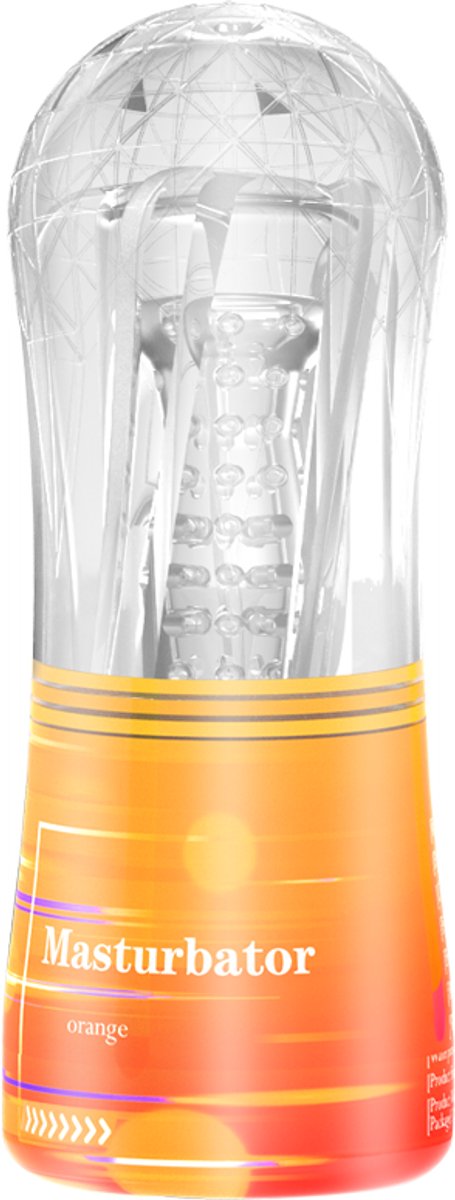 Cup Masturbator - Oranje/Transparant