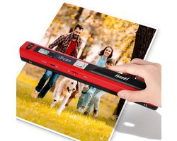 Draagbare scanner A4 900 DPI - Kleurenscannen JPG/PDF - Compact en gebruiksvriendelijk - Ideaal voor documenten - SnelShoppen