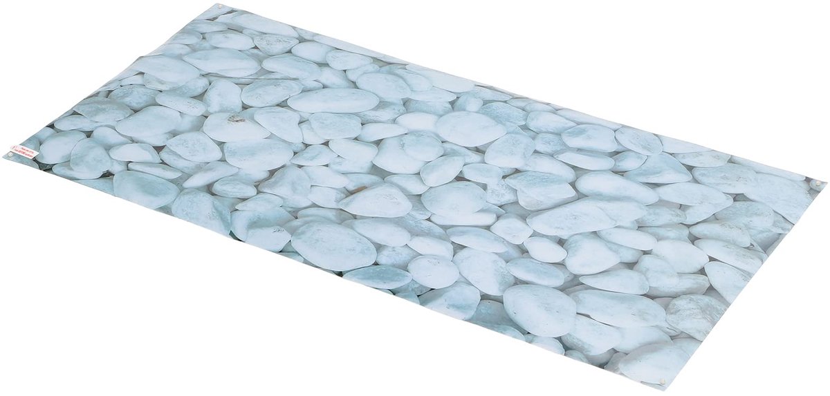 Aquarium Achtergrond PVC Zelfklevende Aquarium Decoraties Witte Steen Behang Sticker 48 X 19.7in Statische Cling Achtergrond voor Terrarium Aquascape (122 * 50CM)