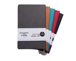 Auteurs notitieboek - Schrijfdagboek - Vulpennen Schrijven - Tomoe River papier - A5 Slim - Zwart