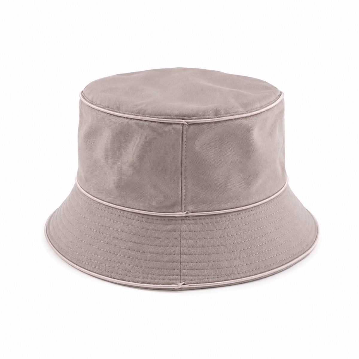 Doppler LED Bucket Hat – Lichtgevende Vissershoed – EL Wire – Festival, Carnaval & Halloween – Crème / Wit