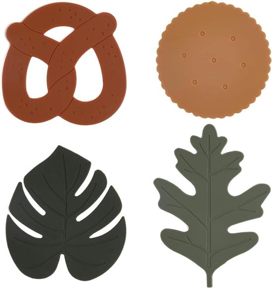 - Onderzetters - Siliconen - Antislip - Biscuit Voedsel - Antislip - Warmte-isolatie - Keuken - Thee Mokken - Geschikt voor Thuiskantoor - Blad Onderzetters - Bescherming Matten - Tafelblad - Drinken