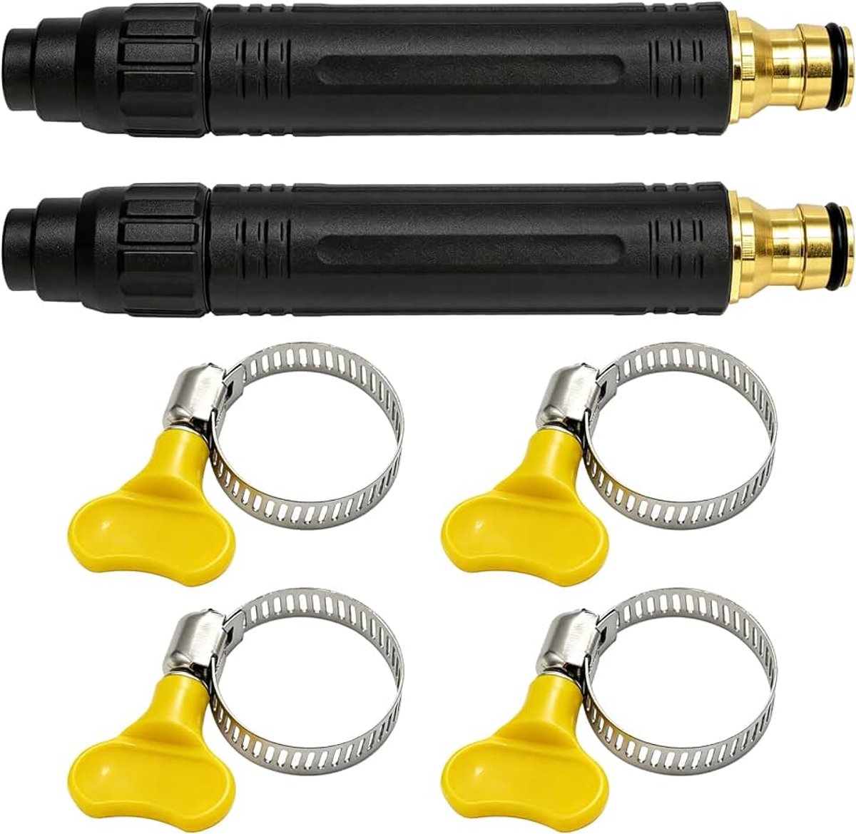 2 Stks Hoge Druk Auto Waterpistool Sproeier, Krachtige Hoge Druk Pistool Voor Auto Reiniging, Waterkanon Voor Watergeven Planten & Groenten, Met Booster hogedruk water pistool