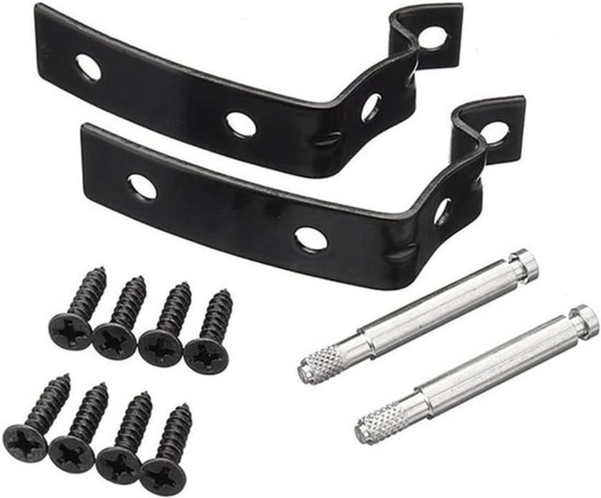 Handschoenendoos Deksel Scharnier Snapped Reparatie Fix Kit Beugels voor A4 S4 RS4 B6 B7 8E - Reparatieset - Compatibel met diverse modellen - Zwart - Opbergoplossing - Premium kwaliteit