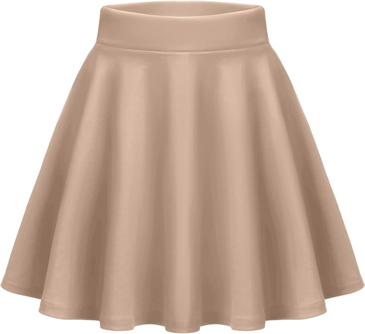 Damesrok, basic solide, mini-skaterrok, zomer, kort, klokrok, veelzijdig, rekbaar, hoge taille, A-lijn, tennisrok, dansrok | Hoge taille, minirok, elastische tailleband, tennisrok, dansrok, festival/party/rave-outfit, XS-XXL