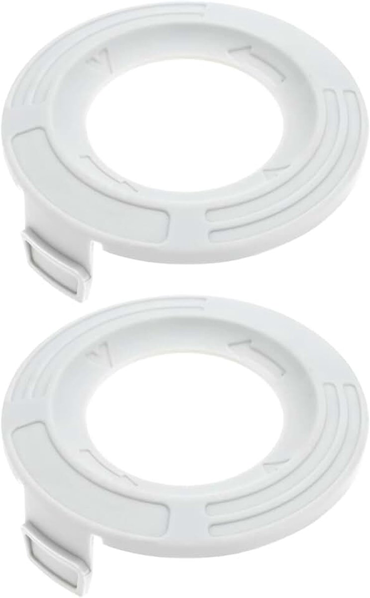 2 stuks trimmerspoel afdekdop 79,3 x 23,7 mm, compatibel met Stihl FSE52 FSA57 FSA30 maaiers, compatibel met Stihl AutoCut C 3-2 draadkopspoel, wit