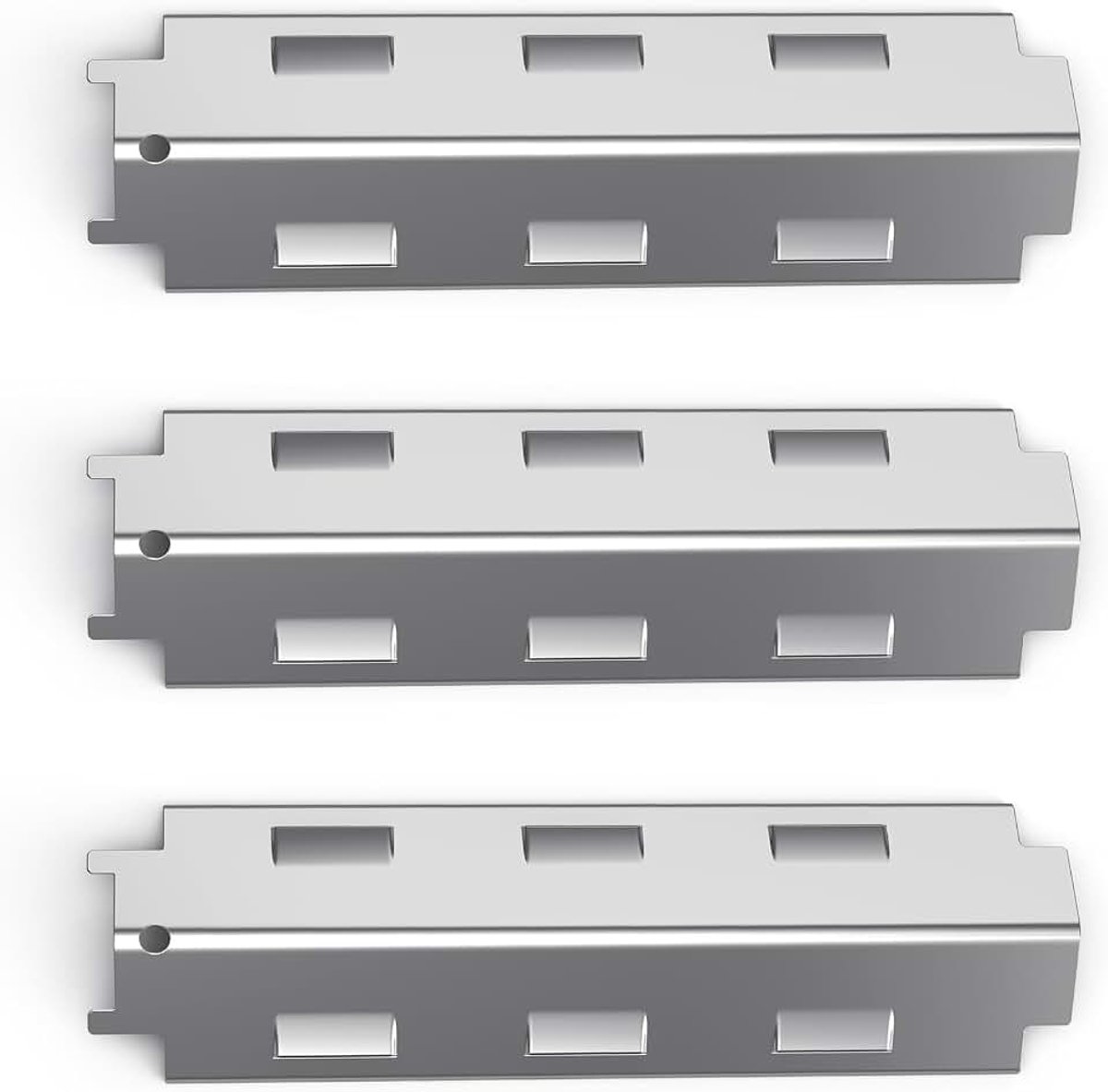 98531 Flavorizer Bar, 37 cm universeel reserveonderdeel voor charbroil-grill, verwarmingsplaat van roestvrij staal voor Campingaz, Char-Broil grillmodellen (3 stuks)