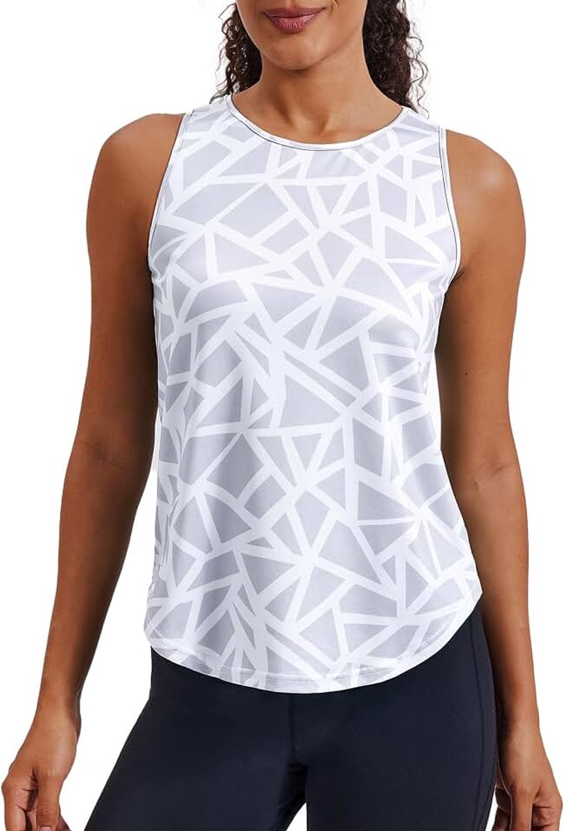 Dames Sporttop, Racerback, Mouwloos, Lichtgewicht Fitness Crop Top, Zomer Yoga Shirt, Casual Top