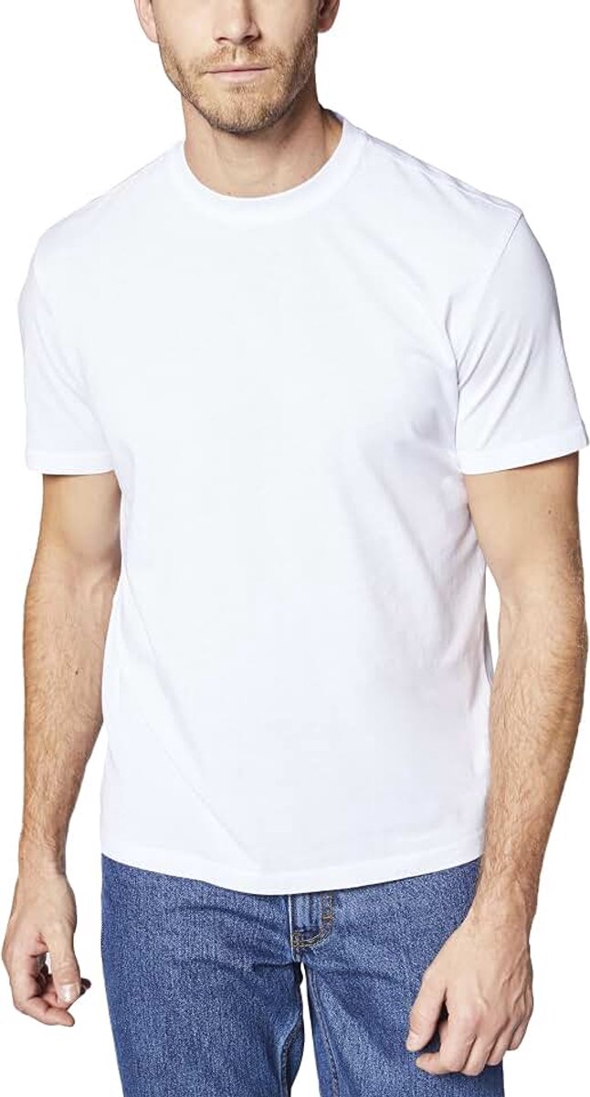 1071200 heren werk-T-shirt, 001 wit, M