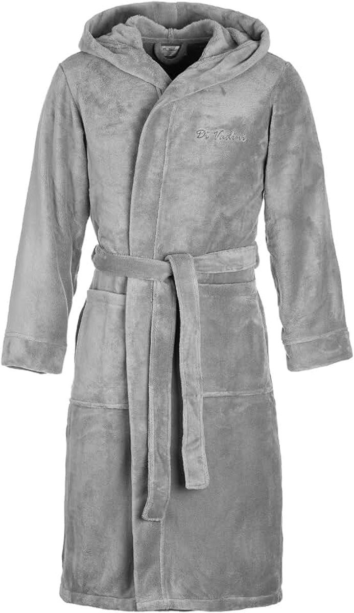Vadini Unisex Heren Dames badjas / ochtendjas Florence met capuchon / maten XXS - 5XL / Öko-Tex Standard 100