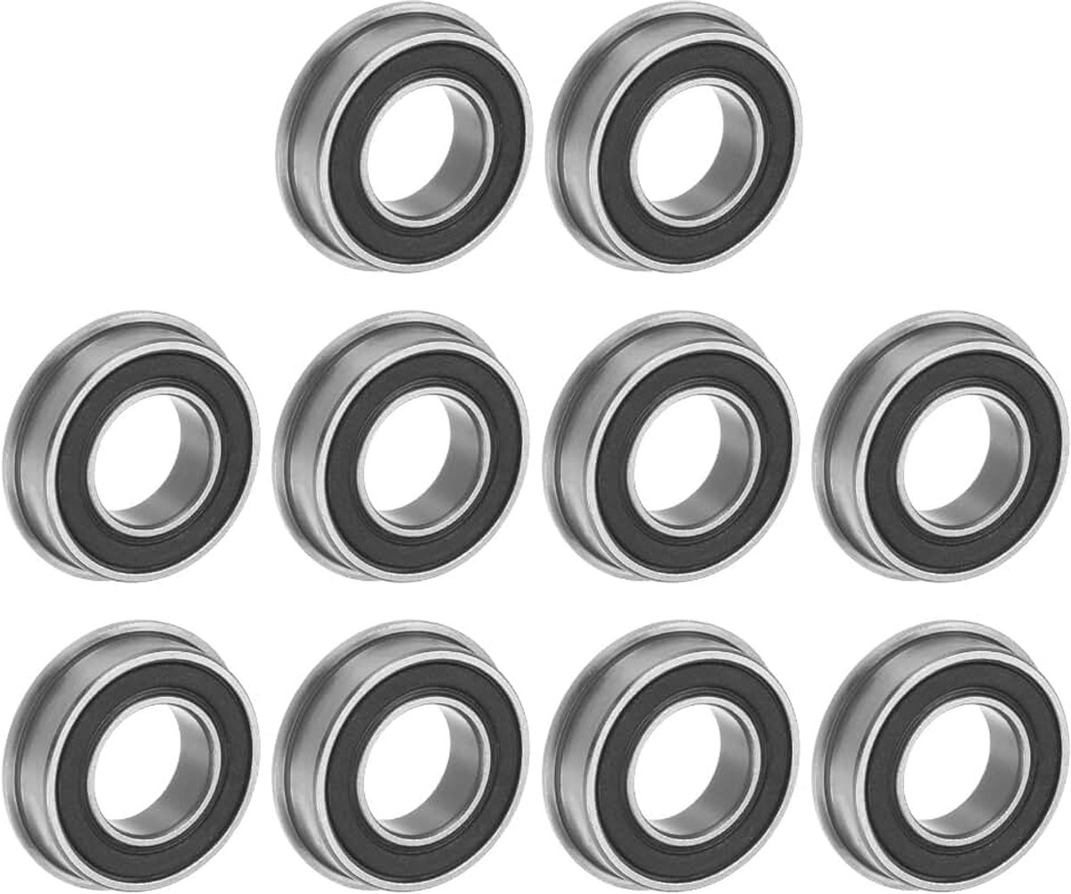 Lagers, 10 x 19 x 5 mm, groefkogellagers, dubbel verzegeld, chroomstaal, flenslagers voor doe-het-zelf, gereedschapsmachines, 3D-printers