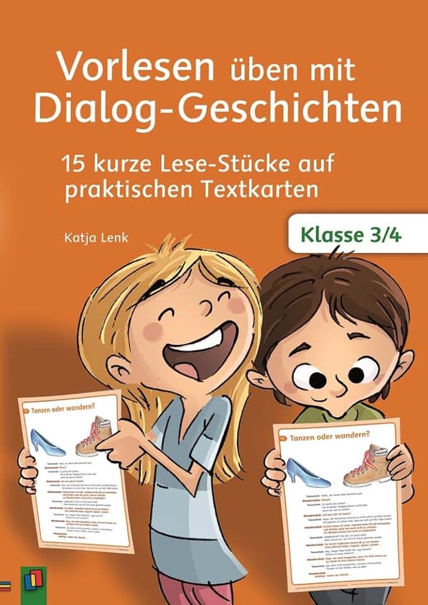 Üben mit Dialog-Geschichten - Klasse 3/4: 15 kurze Lese-Stücke auf praktischen Textkarten