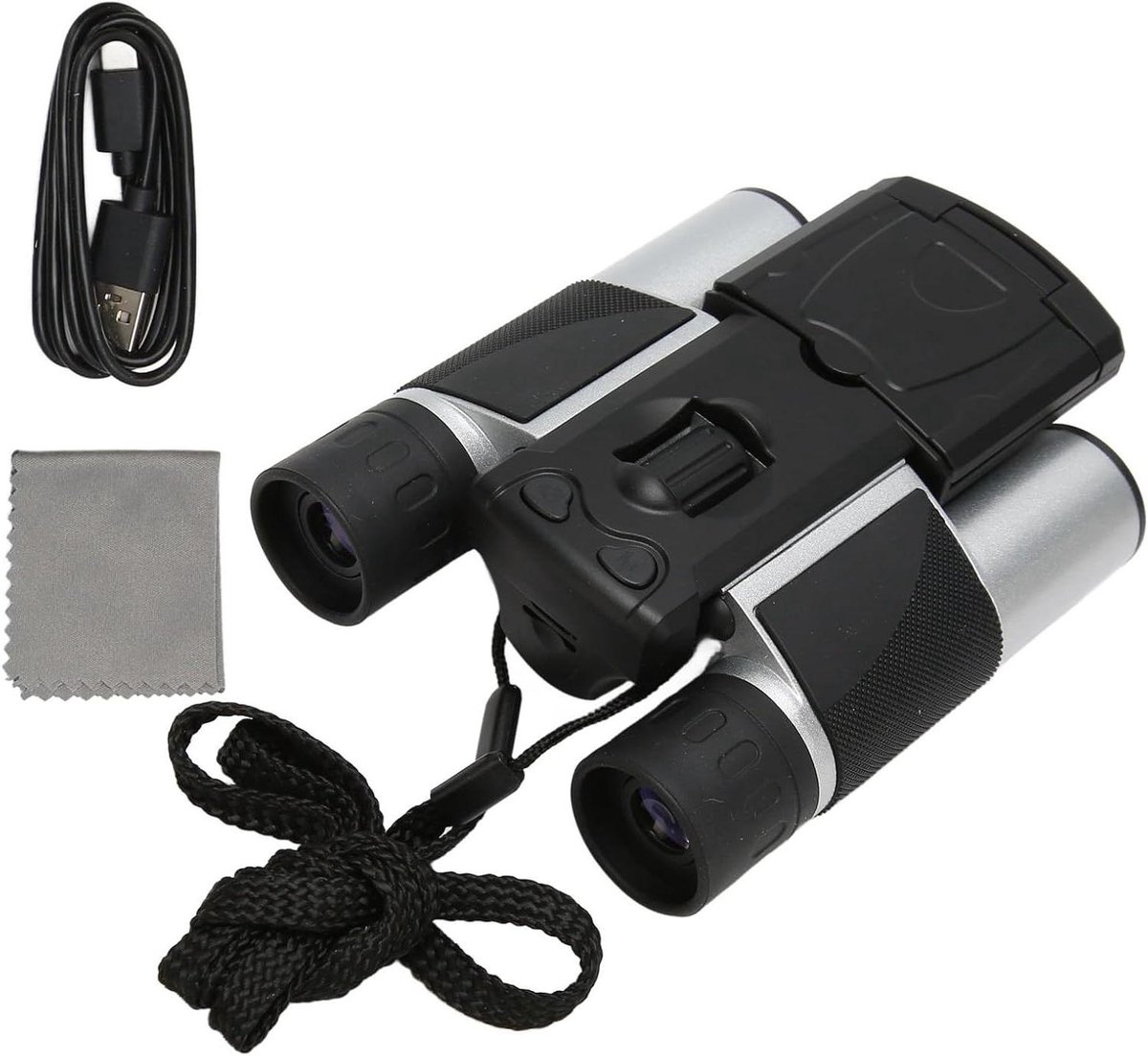 Digitale Verrekijker Camera - Telescoop Camera - Natuur Observatie - 10x Optische Zoom - 2.0 Inch LCD - Zilver Zwart